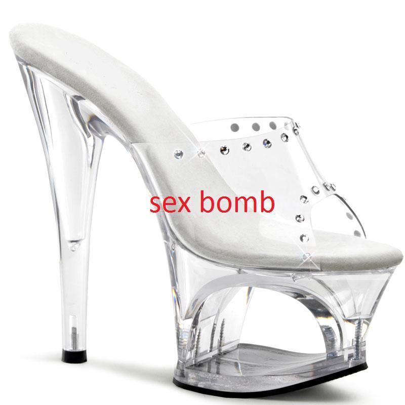 talon transparent strass